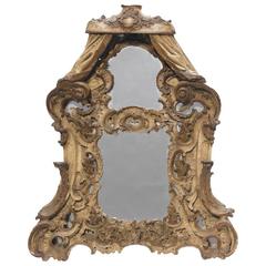 19th Century Venetian Baroque Style Painted Mirror