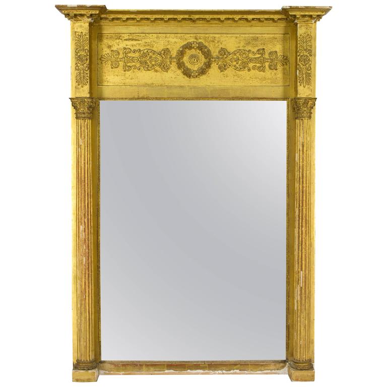 19th Century French Empire Style Mirror For Sale at 1stdibs