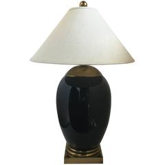 Mid-Century Modern Brass Lamp by Tyndale