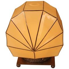 Stunning French Art Deco Clamshell Table Lamp