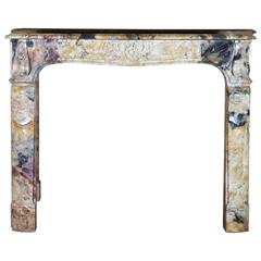 18th Century Original Antique Fireplace Mantel in Marble 7