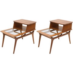 Heywood-Wakefield Two-Tiered Side Tables, 1960s, USA