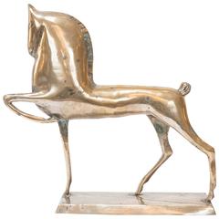 Vintage Deco Style Etruscan Metal Horse after Boris Lovet-Lorski