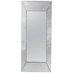 Transitional Antique Glass Style Mirror