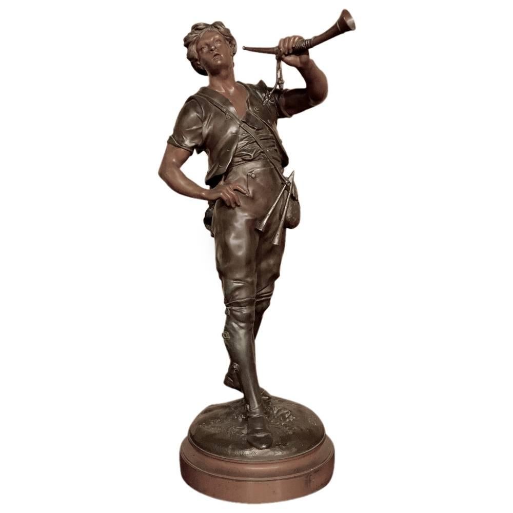 19th Century Spelter Statue by Picault