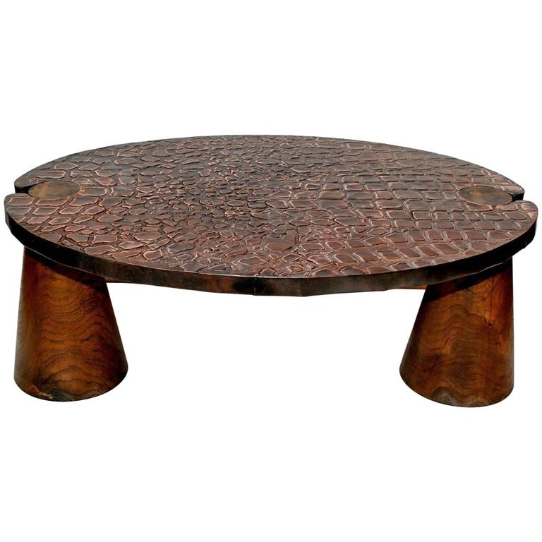 Elegant Copper Coffee Table at 1stDibs