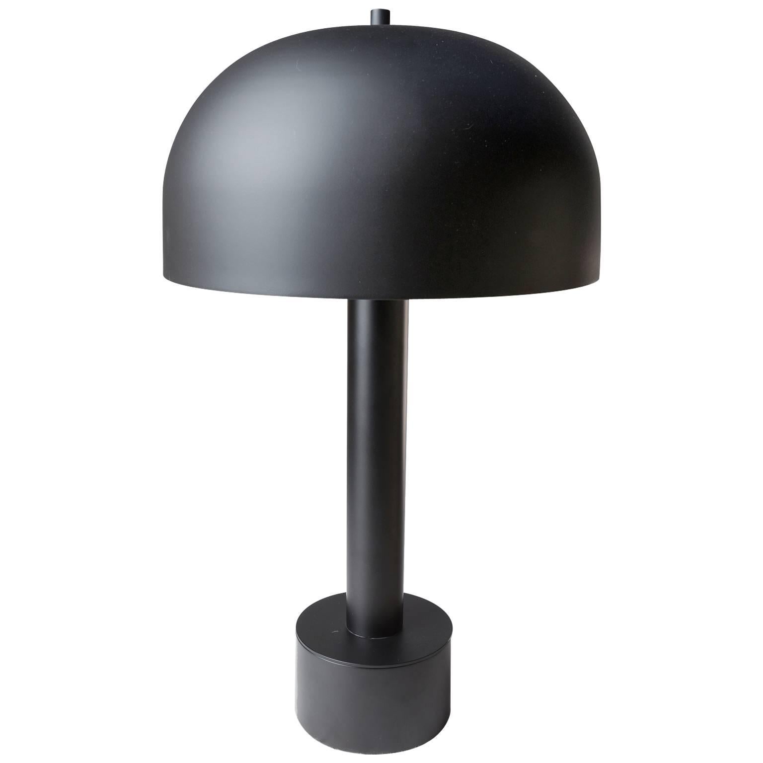 Antique Metal Black Powdered Coated Table Lamp For Sale