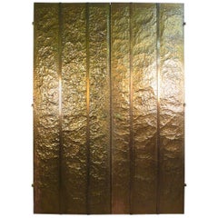 Custom Hammered Brass Doors