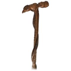 Early 20th Century Soldier Wooden Cane