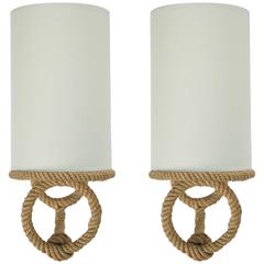 Pair of Sconce "Lanternes" by Adrien et Frida Minet, 1950