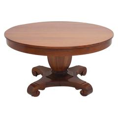American Empire "Grecian Form" Round Center Pedestal Table, circa 1880 10
