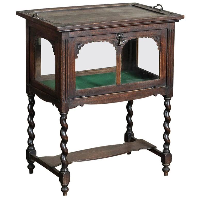 Antique English Display Tea Cart at 1stDibs
