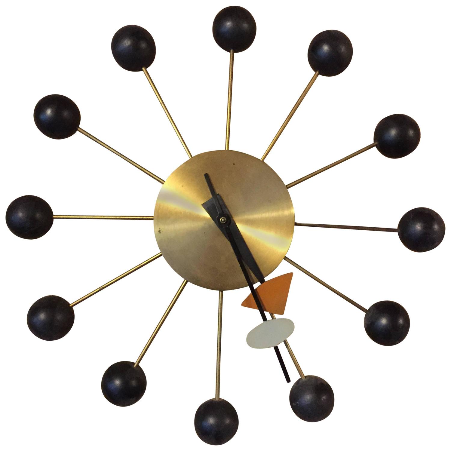 Vintage Nelson and Associates for Howard Miller Ball Clock For