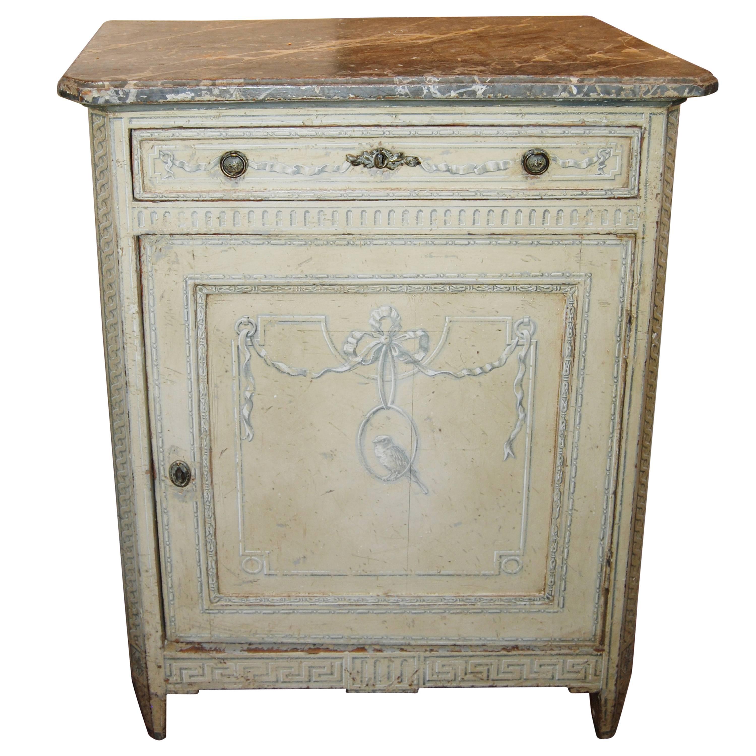 19th Century Painted Confiture Cabinet For Sale