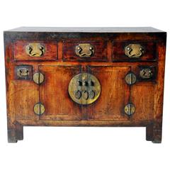 Chinese Square Corner Five-Drawer Coffer