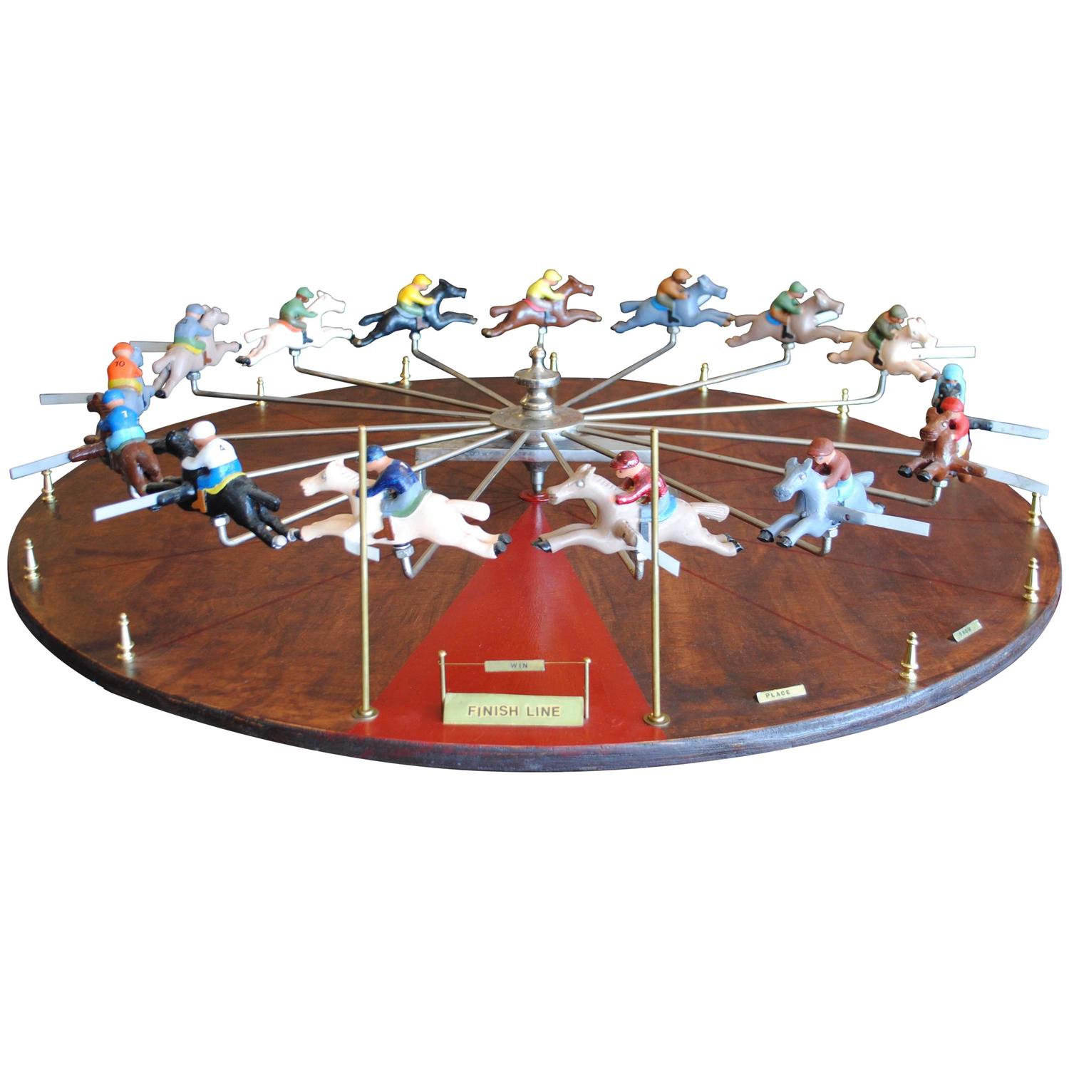 Spinning Race Horse Game Wheel For Sale at 1stdibs
