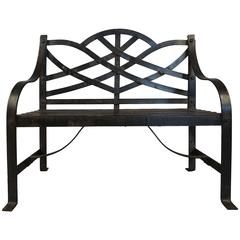 Diminutive Child's Iron Garden Bench