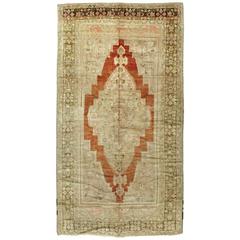 Vintage Turkish Oushak Rug 8