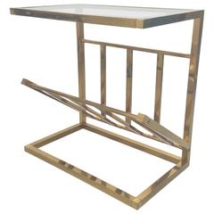 Side Table with Magazine Rack, 1970s