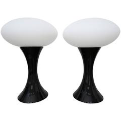 Perfect Pair of Mid-Century Italian Ceramic and Porcelain Table Lamps 4