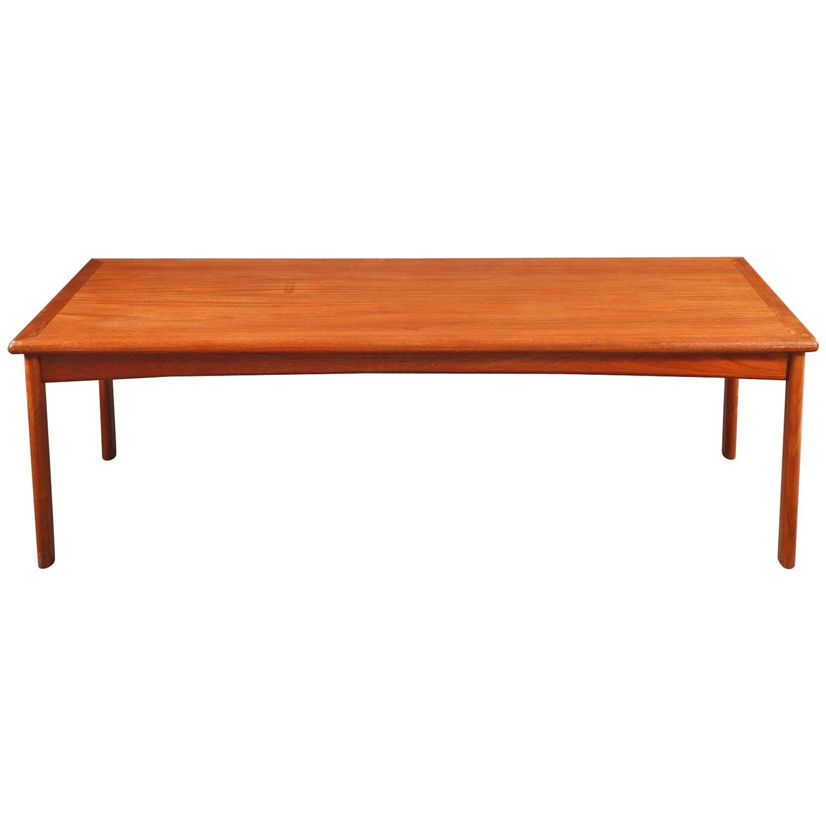 Coffee Table of the 1960s in Massive Teak Danish Design