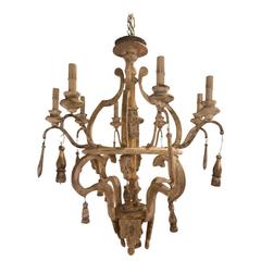Italian Painted and Giltwood Chandelier