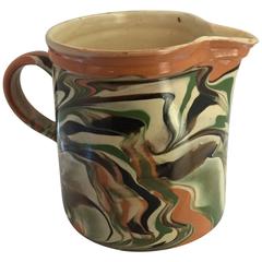 19th Century French Jaspe Pitcher 12