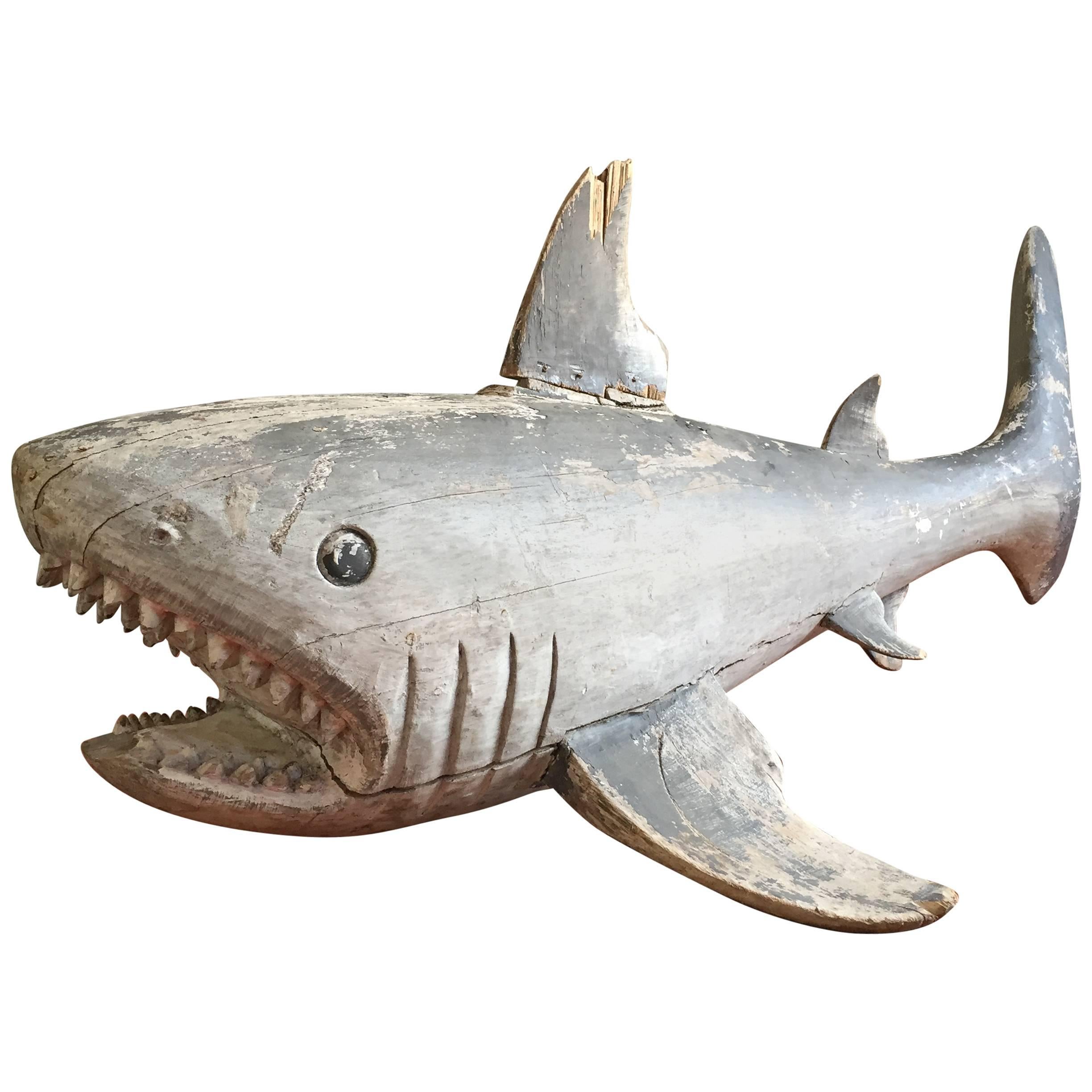 Unique Shark Sculpture, France, circa 1920 For Sale
