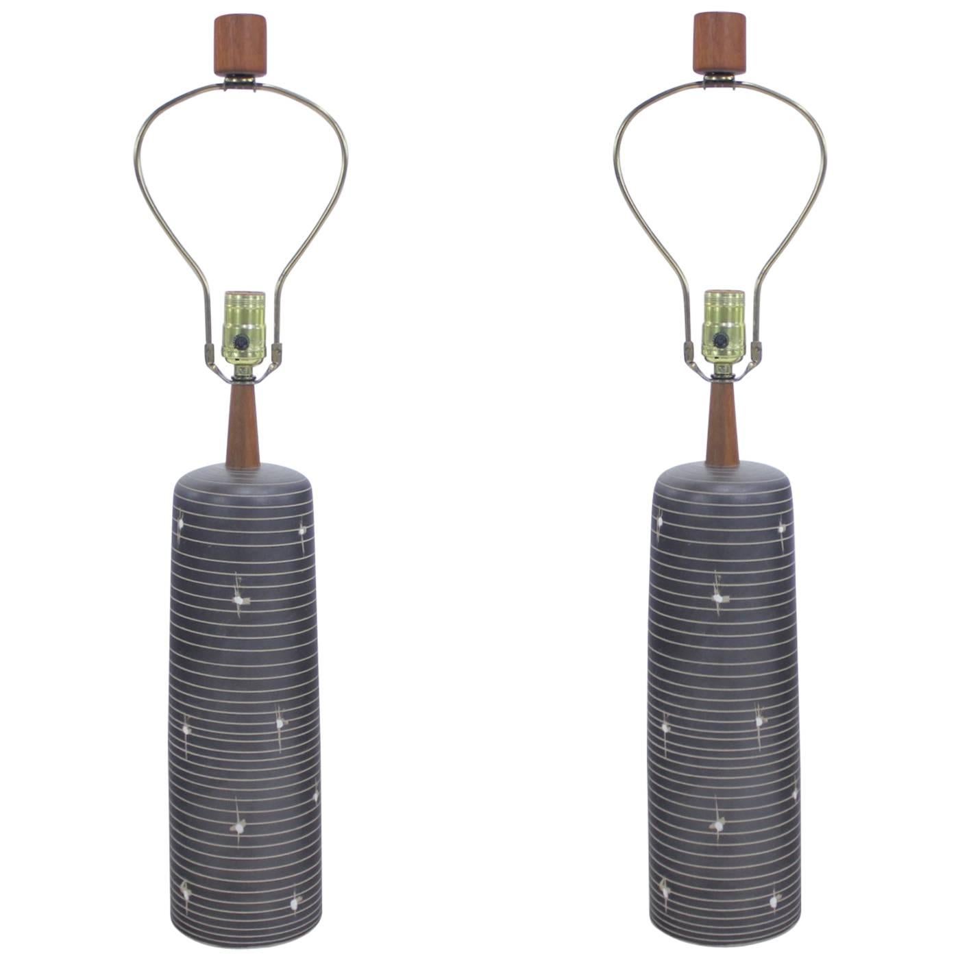 Pair of Mid-Century Modern Lamps by Gordon 
Jane Martz for Marshall Studios For Sale