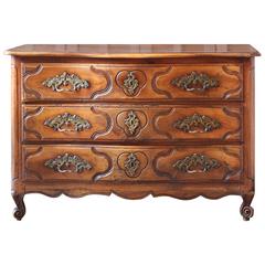 18th Century French Provincial Serpentine Commode