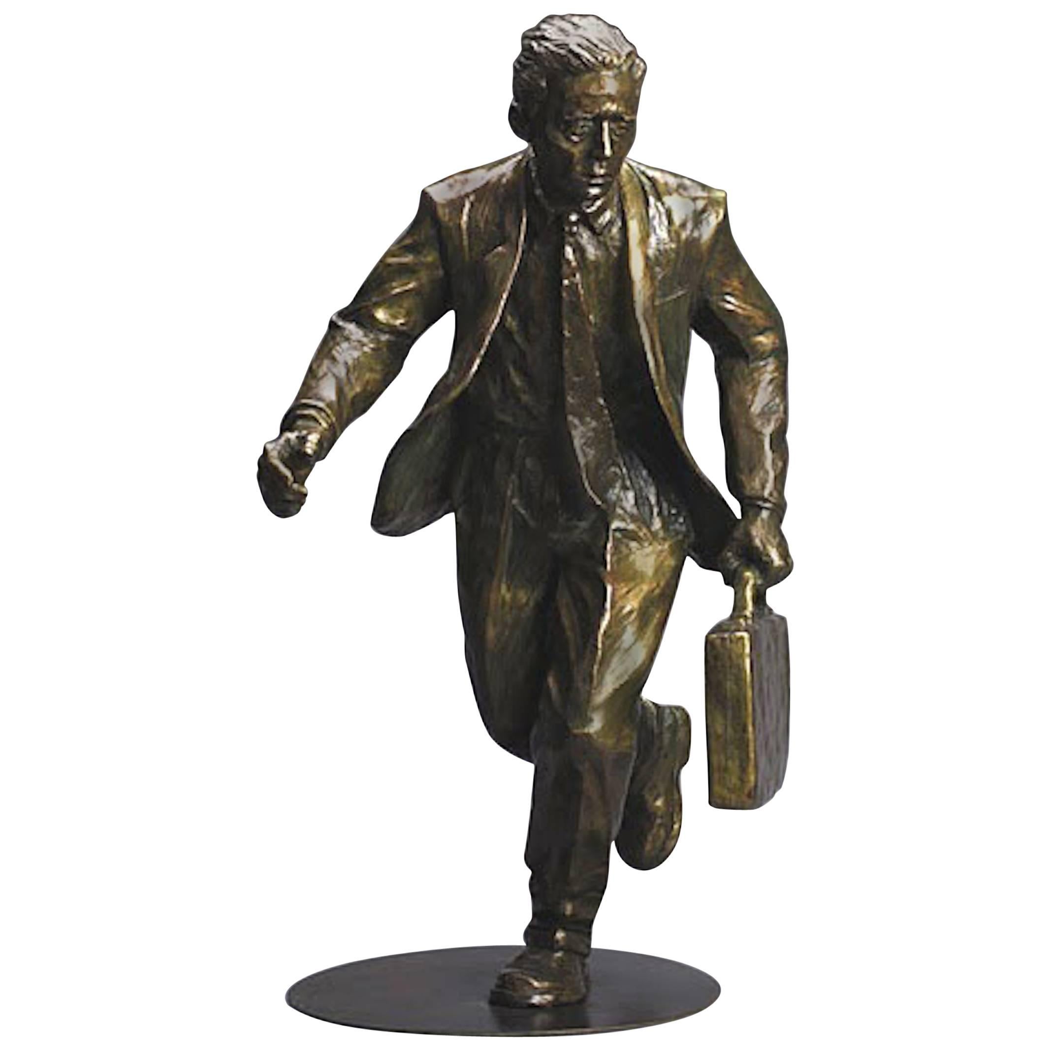 "Marathon Man" Bronze Business Sculpture by Jim Rennert