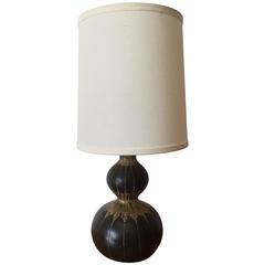 Eva and Johannes Danish 1960s Pottery Table Lamp