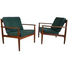 Vintage Model 118 Easy Chairs by Grete Jalk for France & Son, Denmark