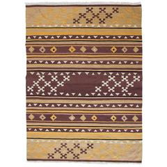 Geometric Dhurrie Area Rug