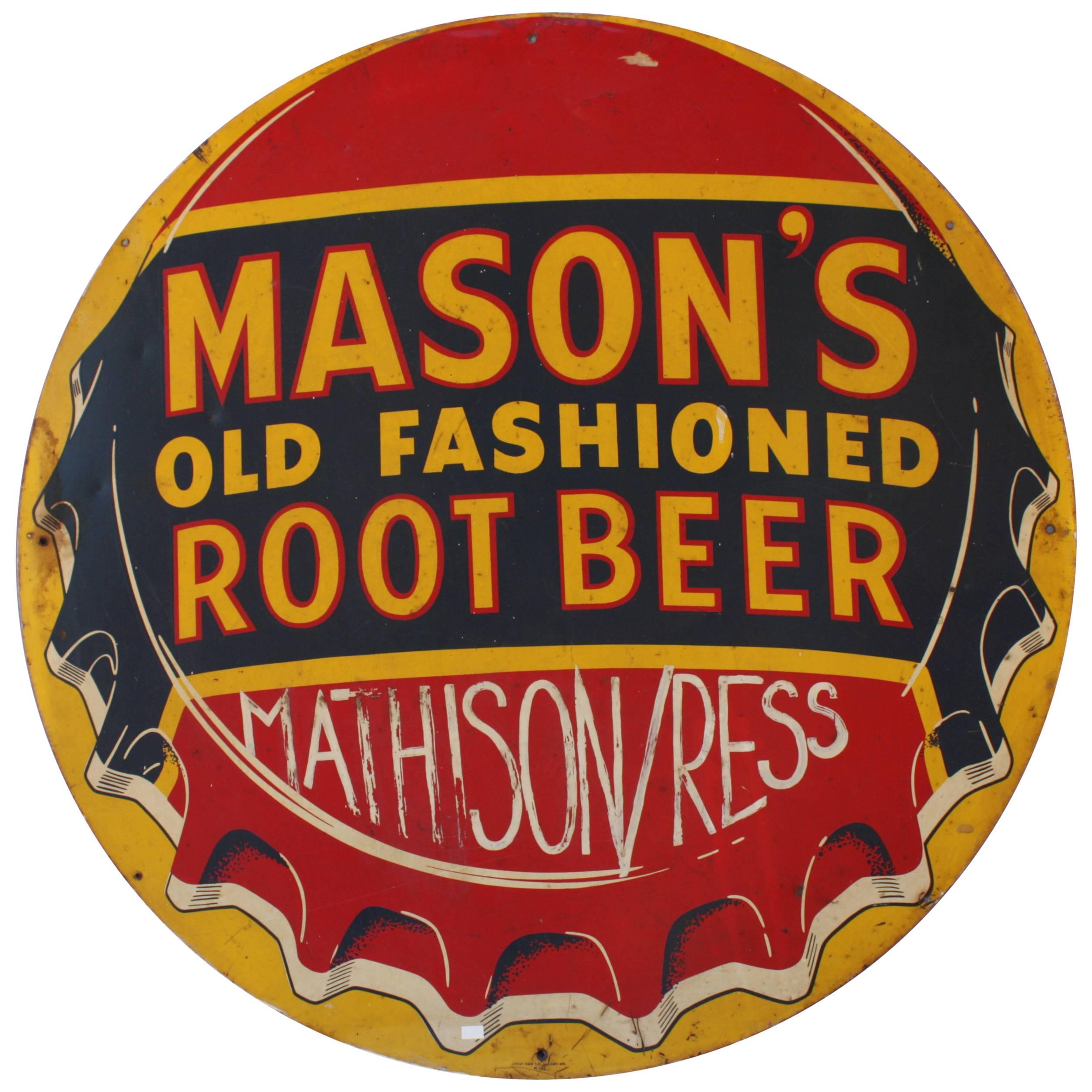 Mason's Old Fashioned Root Beer Sign