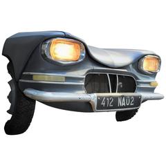 Citroen Vintage French Car Front Face in Huge Wall Light