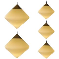 Set of Five Individually Hung Pendant Lights by RAAK, Netherlands, 1970s