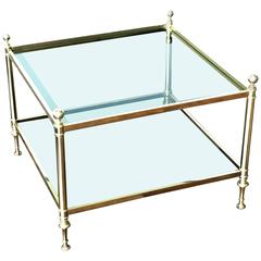 Vintage Maison Bagues Brass Coffee Table 4