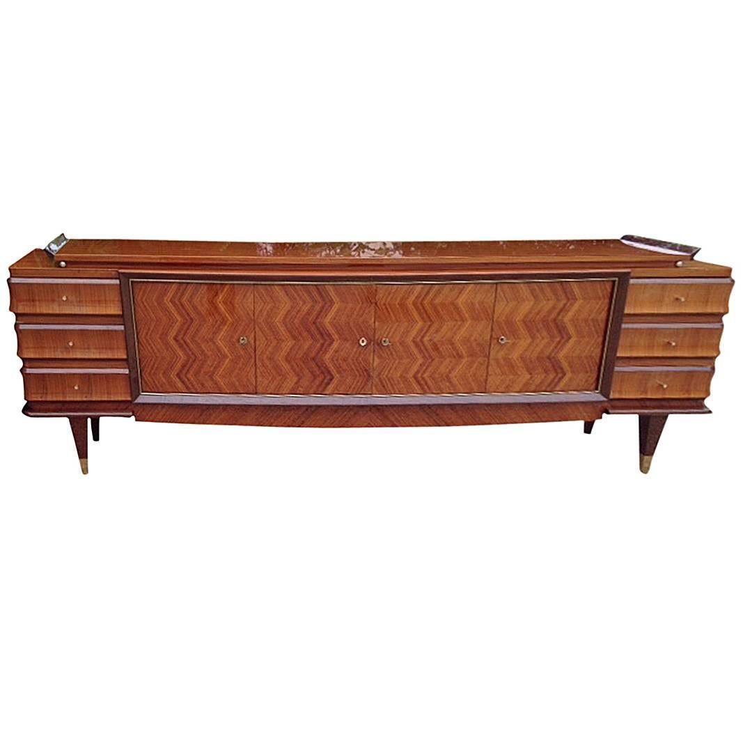 Very Large and Original 1950 Sideboard in Rosewood