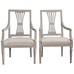Pair of 18th Century Swedish Period Gustavian Chairs