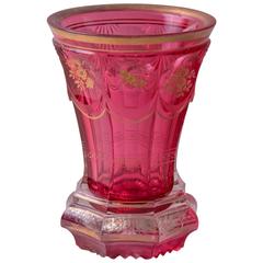 Biedermeier Glass Goblet