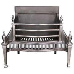 Polished Steel Carron Company Fireplace Fire Grate