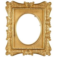 French Gilt Bronze Frame Decorated with Shells 8