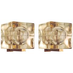 Alessandro Mendini 'Cubosfera' Wall Sconces for Fidenza Vetraria 4