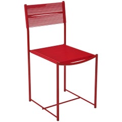 Spaghetti Side Chair in Red by Giandomenico Belotti for Alias
