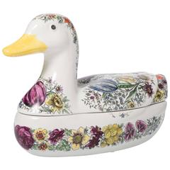 Early Duck Tureen and Lid by Piero Fornasetti