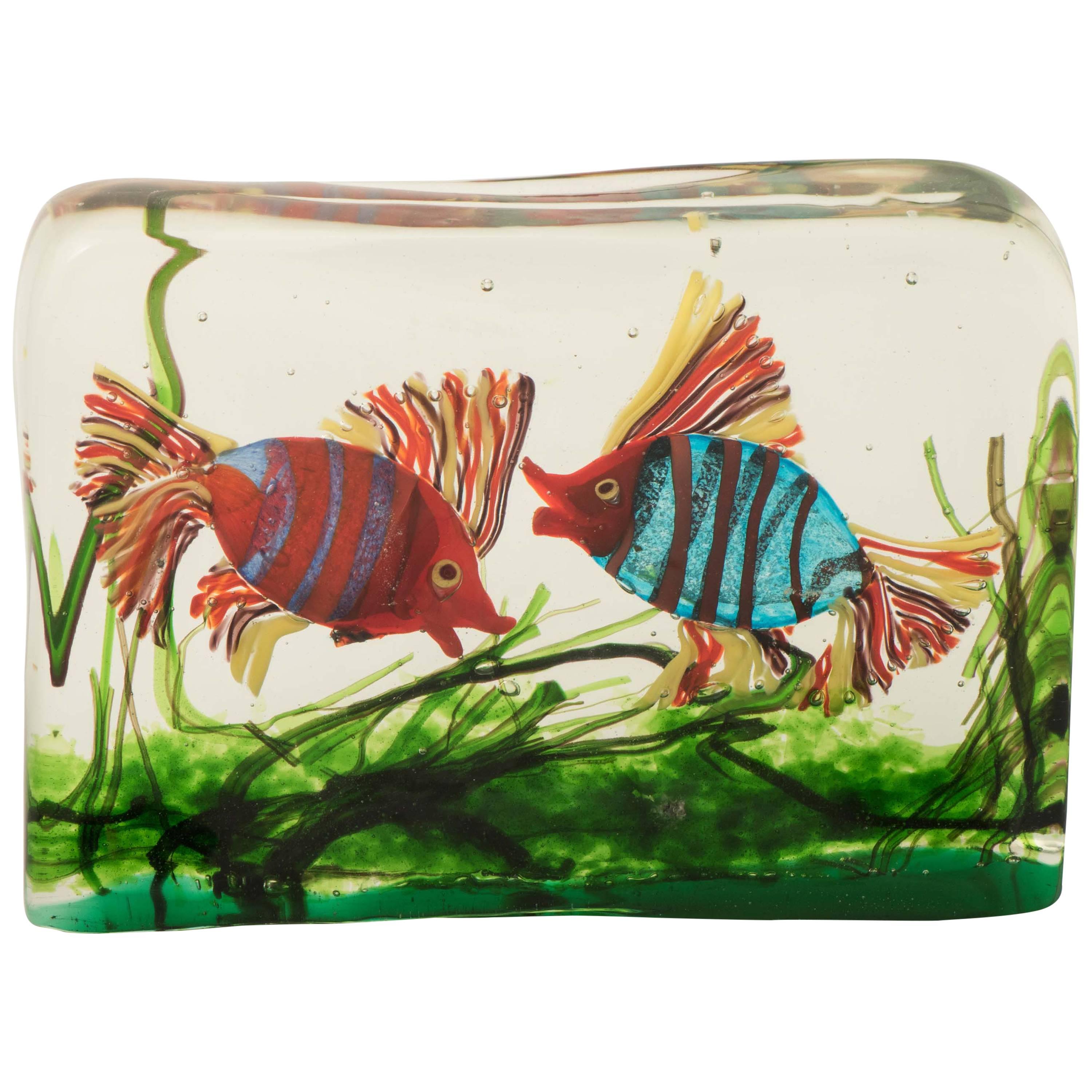 Large Murano Glass Aquarium by Gino Cenedese