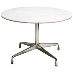 Charles & Ray Eames Carrara Marble Segmented Base Dining Table