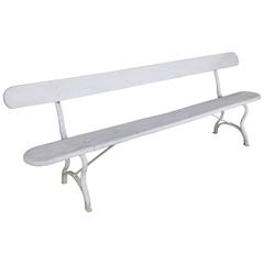 French White Painted Garden Bench 10