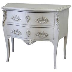 Antique French Painted Louis XV Style Commode or Nightstand